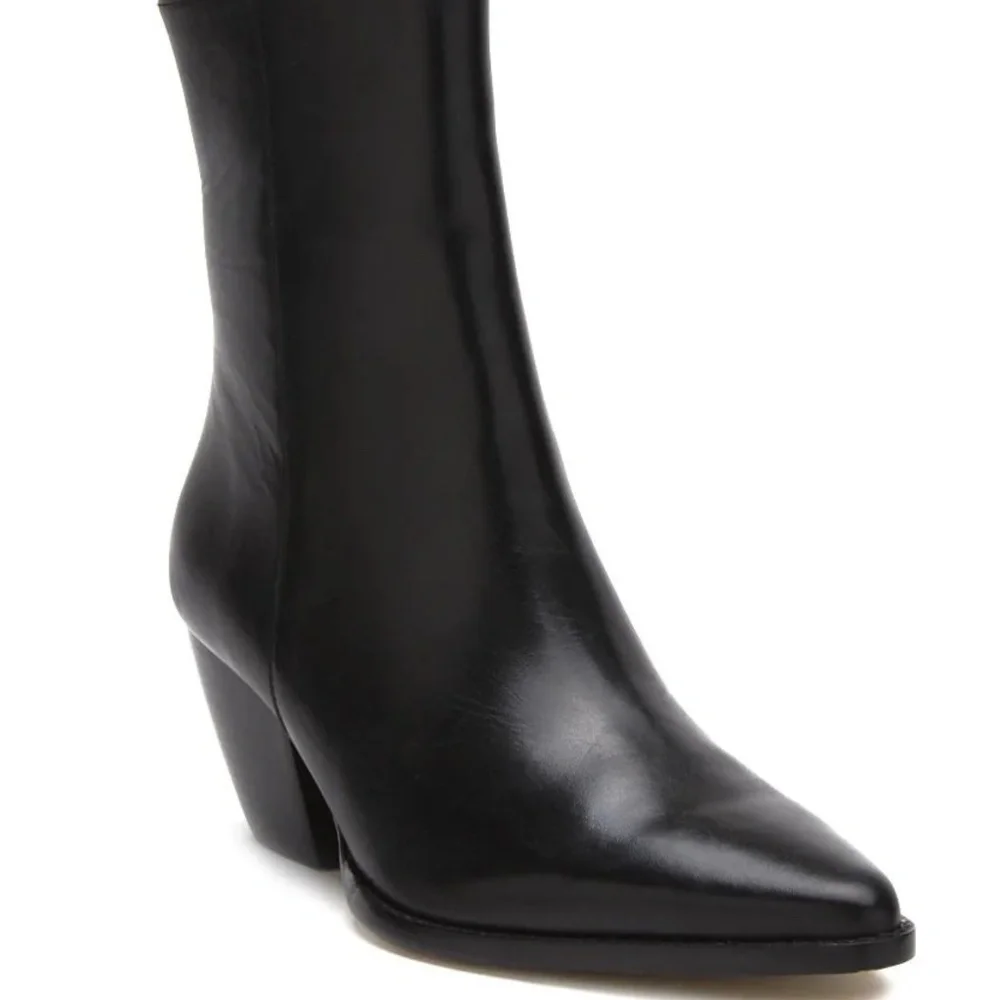 Caty Smooth Leather Black (Wide) by Matisse - Picture 3 of 10